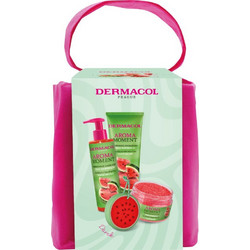 Dermacol Aroma Moment Fresh Watermelon Body Scrub 200gr + Shower Gel 250ml + Soap 250ml + Sponge 1τμχ