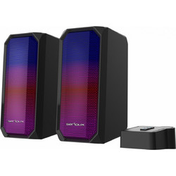 Serioux Kyro X522 Ηχεία Υπολογιστή 2.0 6W με Bluetooth & RGB Φωτισμό Μαύρα