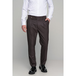 Ben Tailor Elegant Ανδρικό Παντελόνι Ελαστικό Κανονική Εφαρμογή Σοκολατί BENT.1554