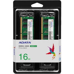 Adata 16GB (2X8GB) DDR4 RAM 3200MHz C22 Green SoDImm AD4S32008G22-DTGN