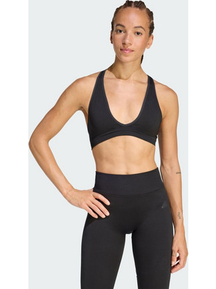 Adidas Essentials Αθλητικό Μπουστάκι με Χαμηλή Στήριξη & Αφαιρούμενη Ενίσχυση Μαύρο KG1973
