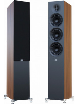 Elac Debut F5.3 Ζεύγος Ηχείων Hi-Fi Δαπέδου 140W 3 Δρόμων Walnut