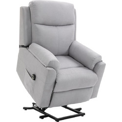 HOMCOM Πολυθρόνα Relax Ανακλινόμενη Γκρι 713-094V90LG