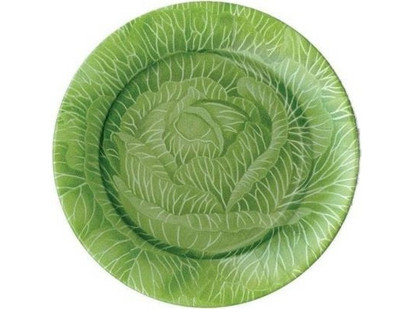 Caspari Cabbageware Πιάτα Ρηχά Πορσελάνης 20cm 6τμχ 13710SP