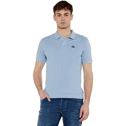 La Martina Ανδρική Μπλούζα Polo Κοντομάνικη Γαλάζια BPMP11PK03107003