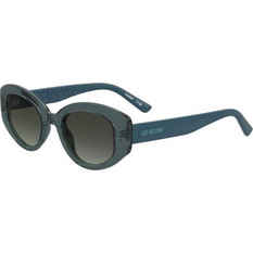 Love Moschino MOL105/S ZI9/IB Γυναικεία Γυαλιά Ηλίου Cat Eye Κοκάλινα Μπλε με Μαύρο Φακό