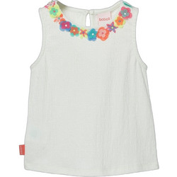 Boboli Παιδικό T-Shirt Αμάνικο Λευκό 313063-8148