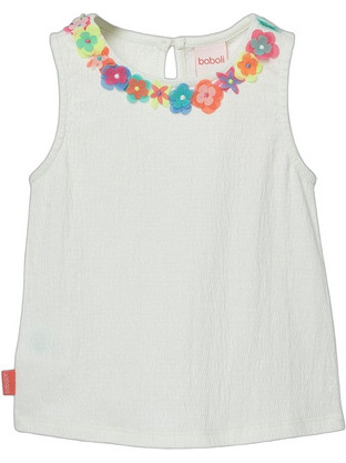 Boboli Παιδικό T-Shirt Αμάνικο Λευκό 313063-8148
