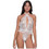 Milena By Paris Sexy Κορμάκι Brazil See Through με Δαντέλα Λευκό 2501