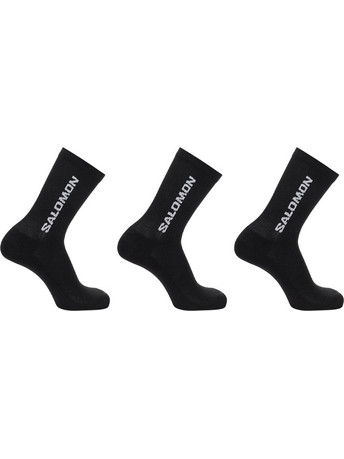 Salomon Everyday Ανδρικές Κάλτσες Ψηλές Μαύρες 3Pack LC20861