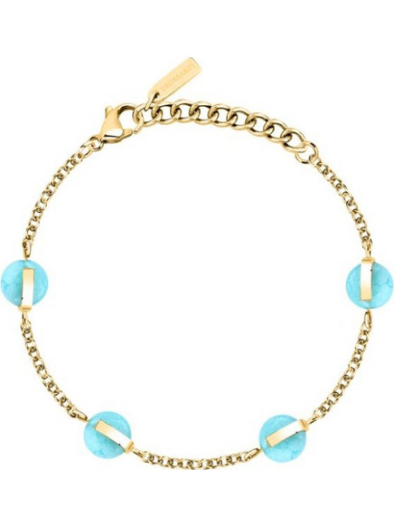 Trussardi T-Round Γυναικείο Βραχιόλι Αλυσίδα από Ατσάλι Xρυσό TJAYF07