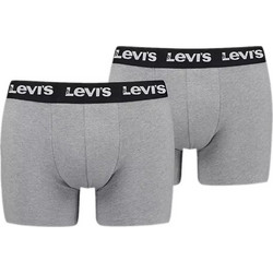 Levi's Ανδρικά Μποξεράκια Σετ 2Pack Γκρι 701236091-003