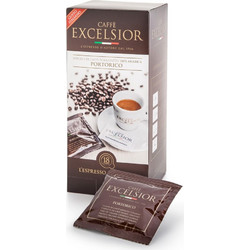 Caffe Excelsior Κάψουλες Espresso Porto Rico Συμβατές με Μηχανή E.S.E Pod 18τμχ
