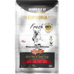 BioFeed Euphoria Adult Mini & Small Gluten Free with Pork & Beef 500gr