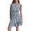 DKNY Mini Καλοκαιρινό Καθημερινό Φόρεμα Floral Μεταξωτό Γαλάζιο DJ6D9177-A0K