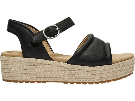 Timberland Santorini Sun Καλοκαιρινές Γυναικείες Πλατφόρμες Χαμηλές Δερμάτινες Μαύρες TB0A4168W02