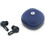 BMW Leather Metal Logo Ακουστικά Bluetooth In Ear Blue