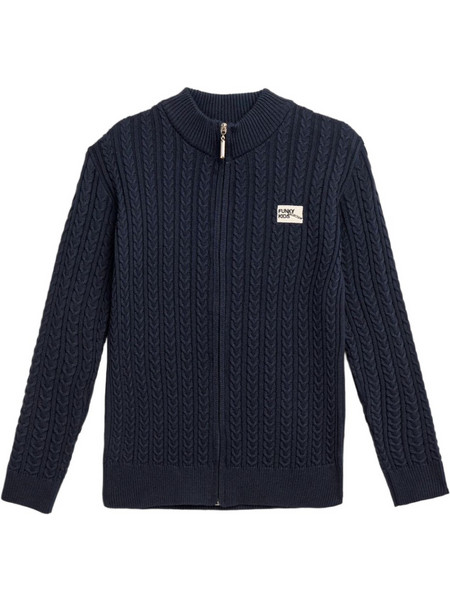 Funky Παιδική Ζακέτα Πλεκτή με Φερμουάρ Navy Μπλε 126-110100-1