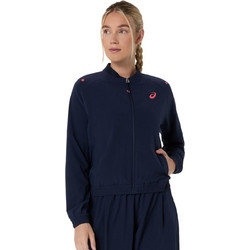 ASICS Αθλητικό Γυναικείο Μπουφάν Softshell Κοντό Navy Μπλε 2042A421-400