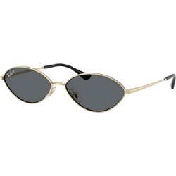Ray-Ban RB3757 921381 Γυναικεία Γυαλιά Ηλίου Οβάλ Μεταλλικά Χρυσά με Μαύρο Φακό