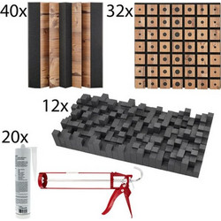 t.akustik Rehearsal Room Set XL Premium Ηχοαπορροφητικό Πάνελ Wood