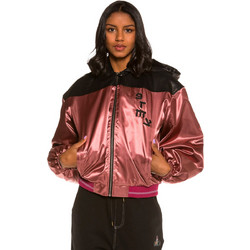 Grimey Γυναικείο Μπουφάν Softshell Κοντό Ροζ GGHJ111-BLK