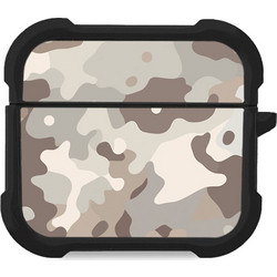 Sonique Camouflage Army Series Θήκη Σιλικόνης για Apple AirPods 3 Μπεζ
