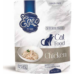 Egeo Pet Food Sterilised Grain Free with Chicken in Broth 85gr