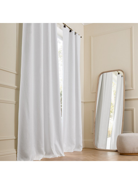 La Redoute Κουρτίνα Συσκότισης με Θηλιές 140x180 Private 351135304 Λευκή