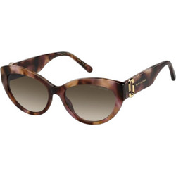 Marc Jacobs MARC883/S 0B0/HA Γυναικεία Γυαλιά Ηλίου Cat Eye Κοκάλινα Ταρταρούγα με Καφέ Φακό