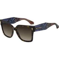 Etro 0127/S 086/HA Γυναικεία Γυαλιά Ηλίου Τετράγωνα Κοκάλινα Ταρταρούγα με Καφέ Φακό