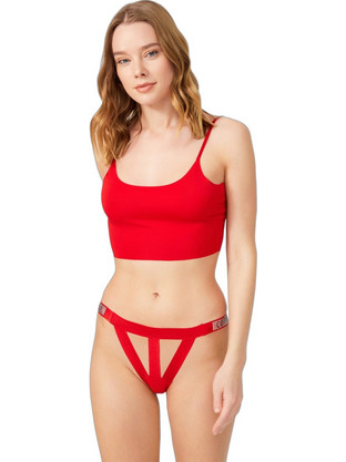 Cottonhill Γυναικείο Sexy String Κόκκινο CH6072