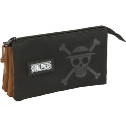 Safta One Piece Κασετίνα με 3 Θήκες Μαύρη S4313761