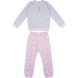 Prenatal Lovely Dancer Παιδική Πιτζάμα Συνθετική Χειμωνιάτικη Γκρι Ροζ 1527339