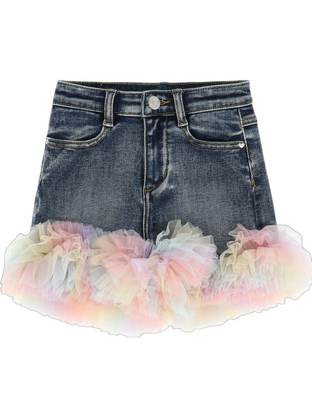 Angel's Face Gigi Tulle Παιδικό Σορτς Τζιν Navy Μπλε Nude