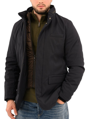 Adimari Ανδρικό Μπουφάν Χειμωνιάτικο Puffer Μαύρο 25W.SE.021.09