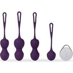 Ammicco Pleasure Balls Σετ Κολπικές Μπάλες με Δόνηση Μωβ 4τμχ