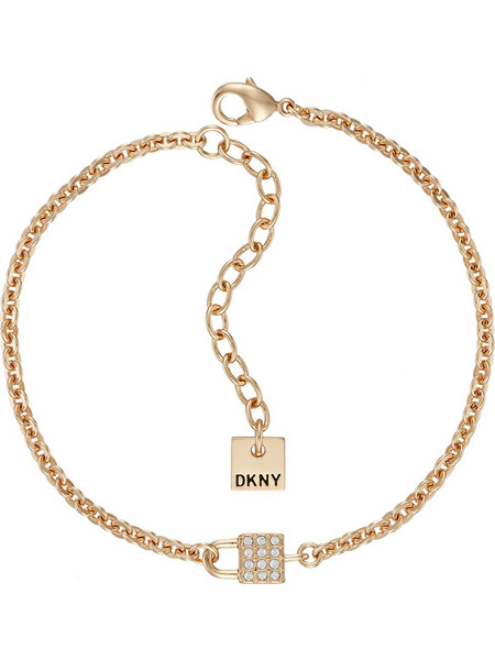 DKNY Γυναικείο Βραχιόλι Αλυσίδα από Ατσάλι Επιχρυσωμένο με Swarovski 5520113
