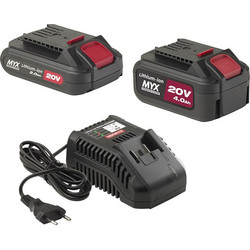 Yamato CKT2042 Σετ 2 Μπαταριών Εργαλείων Λιθίου 20V 4Ah με Φορτιστή 20V