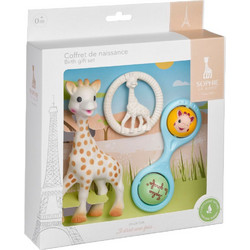 Sophie La Girafe Σετ Δώρου για Νεογέννητα Μπεζ Γαλάζιο 3τμχ S010323