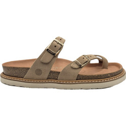 Genuins Dublin Γυναικεία Σανδάλια Suede Ανατομικά Μπεζ G106532