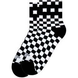 American Socks Checkerboard Ανδρικές Κάλτσες Ψηλές με Σχέδια Μαύρες AS353
