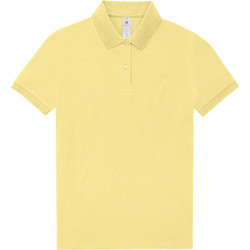 B&C Collection Γυναικεία Μπλούζα Polo Κοντομάνικη Κίτρινη PW463