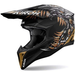 Airoh Wraaap Cyborg Matt Brown Multicolor Κράνος Μηχανής Motocross 1330gr