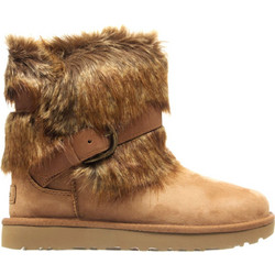 UGG Γυναικεία Μποτάκια Suede Ταμπά με Γούνα 1122513-CHE