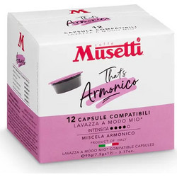 Caffe Mussetti Κάψουλες Espresso Armonico Συμβατές με Μηχανή Dolce Gusto 12τμχ