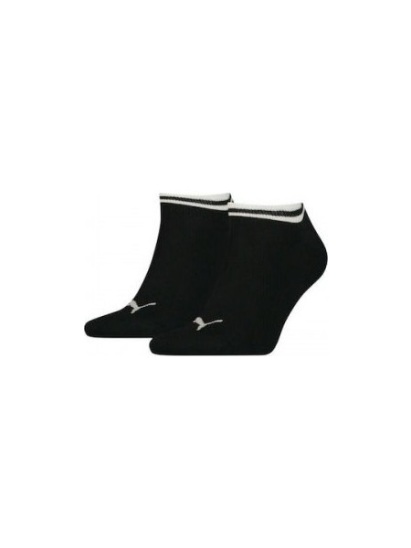 Puma Ανδρικές Κάλτσες Κοντές με Σχέδια Μαύρες 2Pack 100000951-001