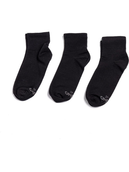 Venimo Ανδρικές Κάλτσες Κοντές Μαύρες 3Pack 324USK-503-071
