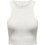 Only Γυναικείο Καλοκαιρινό Crop Top Ριπ Λευκό 15289846