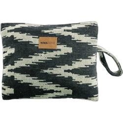 Nima Chevron Γυναικείο Νεσεσέρ Παραλίας 32x23cm Μαύρο